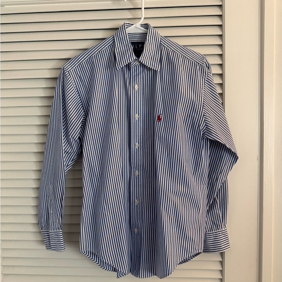 RALPH Ralph Lauren Women’s Navy & White Striped Shirt❗️ - Picture 2 of 10